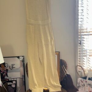 Free People Beach Clare Cream Jumpsuit, XL, NWOT